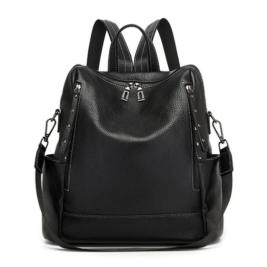Miss Lulu Women's Convertible PU Leather Backpack & Shoulder Bag– Versatile