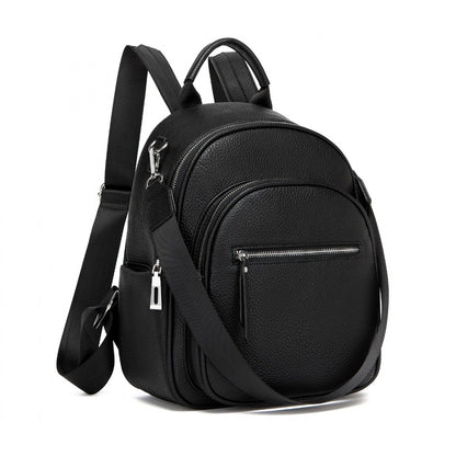 Miss Lulu PU Leather Convertible Backpack Crossbody Bag- Lightweight Anti-Theft