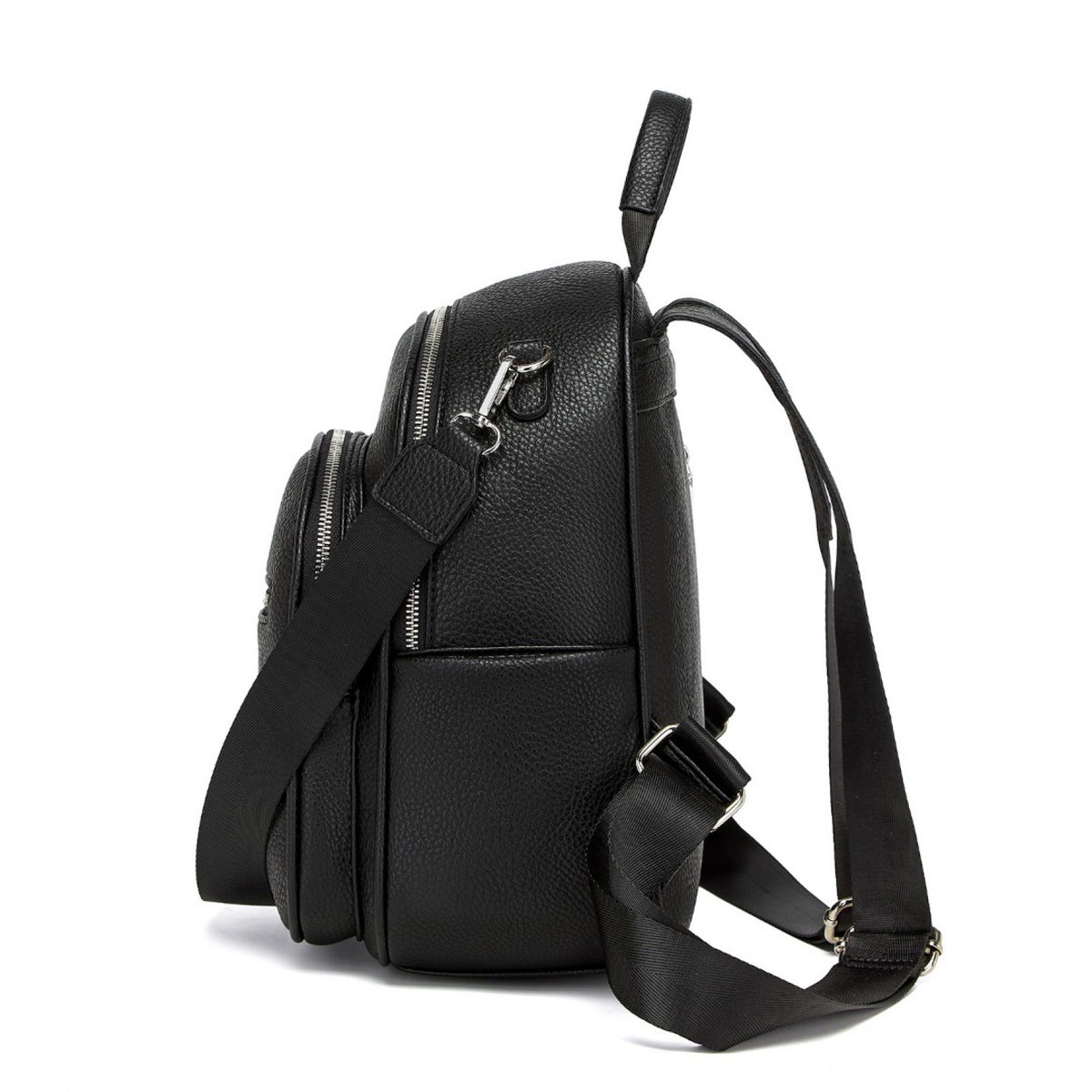 Miss Lulu PU Leather Convertible Backpack Crossbody Bag- Lightweight Anti-Theft