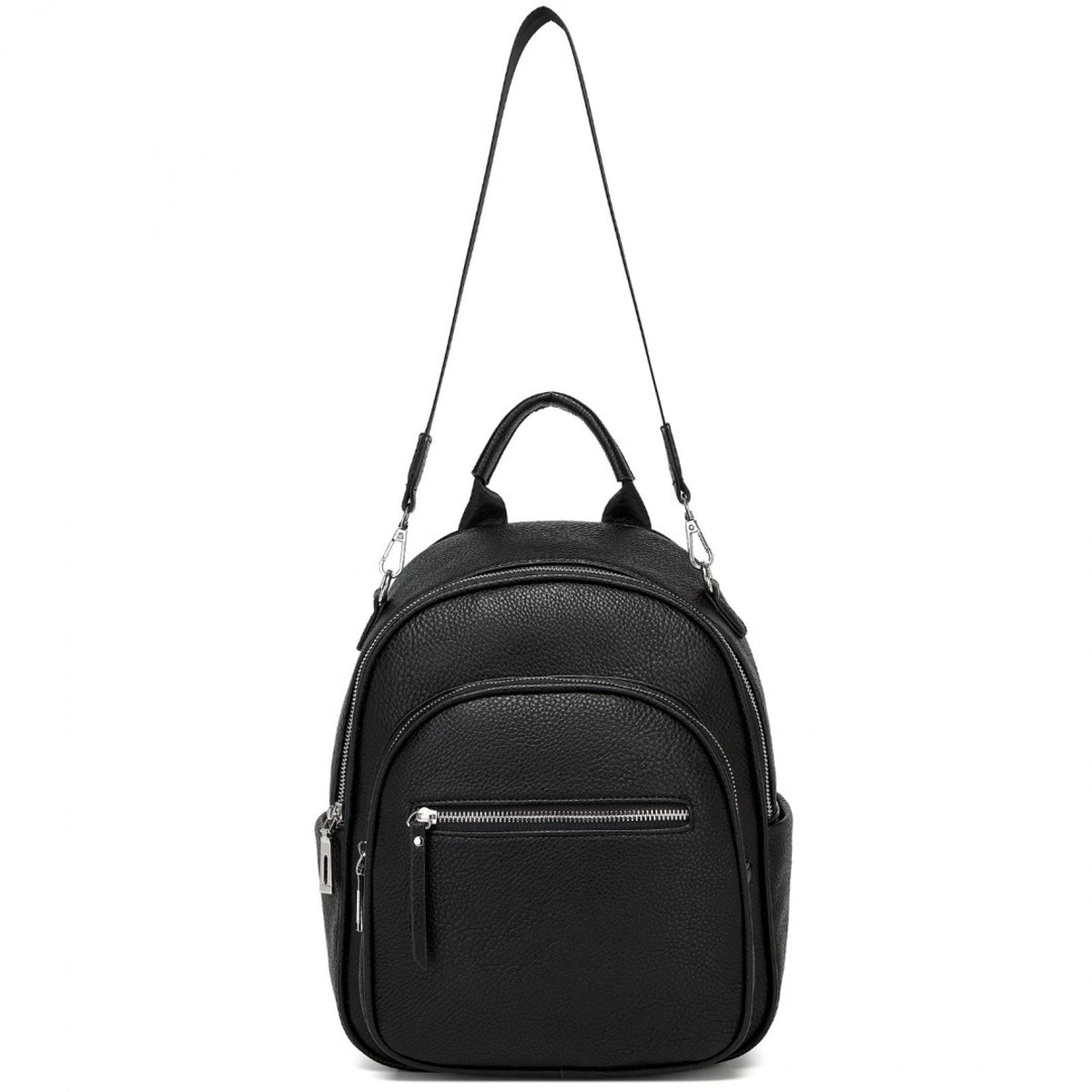 Miss Lulu PU Leather Convertible Backpack Crossbody Bag- Lightweight Anti-Theft