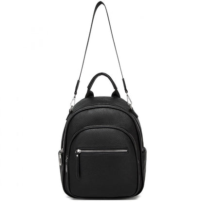Miss Lulu PU Leather Convertible Backpack Crossbody Bag- Lightweight Anti-Theft
