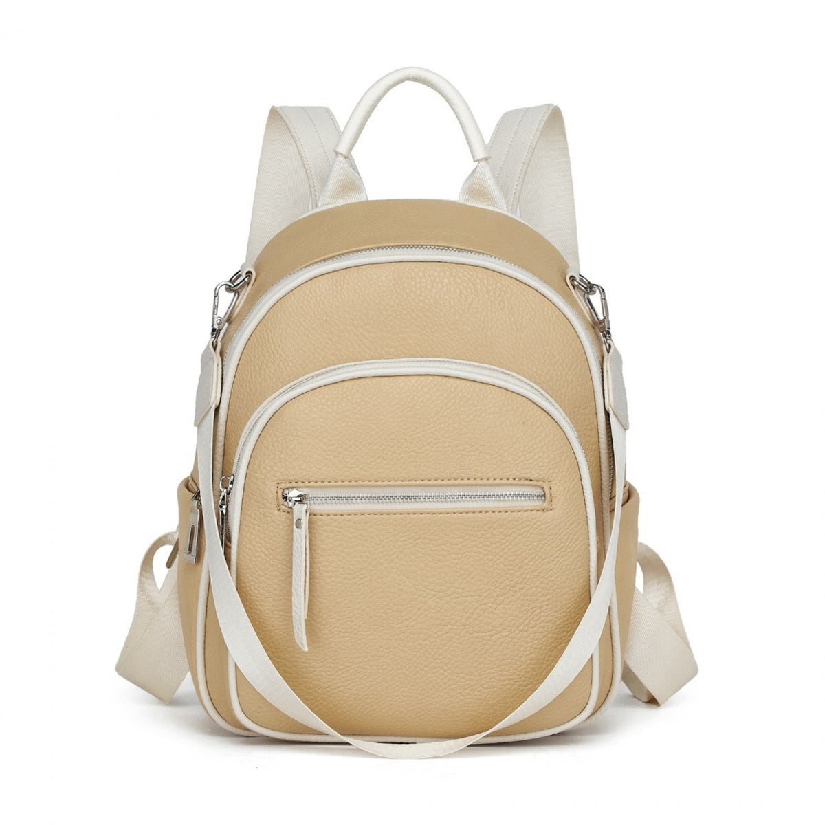 Miss Lulu PU Leather Convertible Backpack Crossbody Bag- Lightweight Anti-Theft
