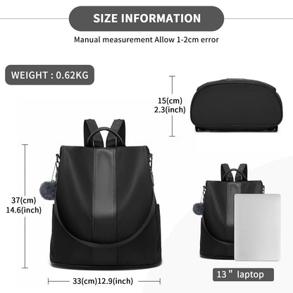 Miss Lulu Stylish Anti-Theft Convertible Backpack