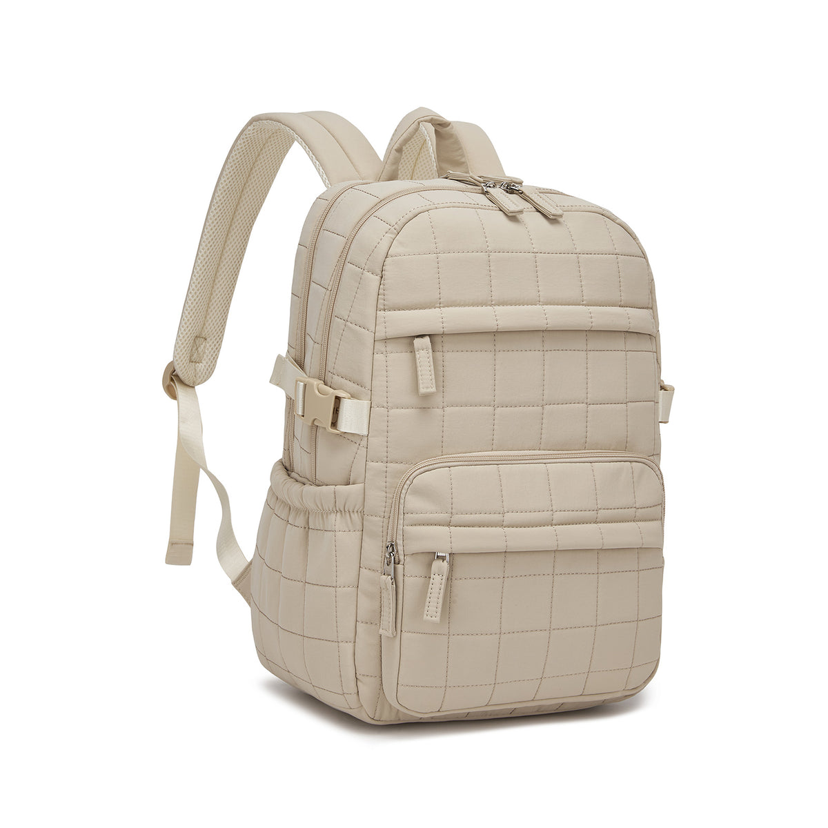 Miss Lulu Quilted Lightweight Backpack, Fits 15.6 Inch Notebook