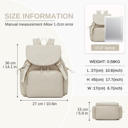 Miss Lulu Lightweight Nylon Drawstring Backpack– Casual Daily Rucksack