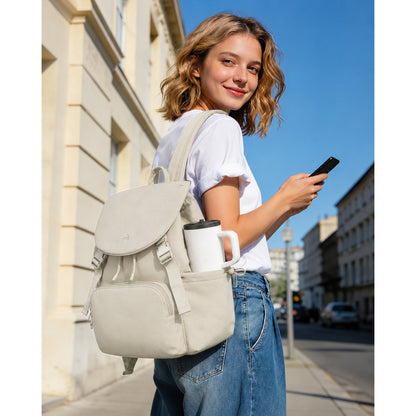 Miss Lulu Lightweight Nylon Drawstring Backpack– Casual Daily Rucksack