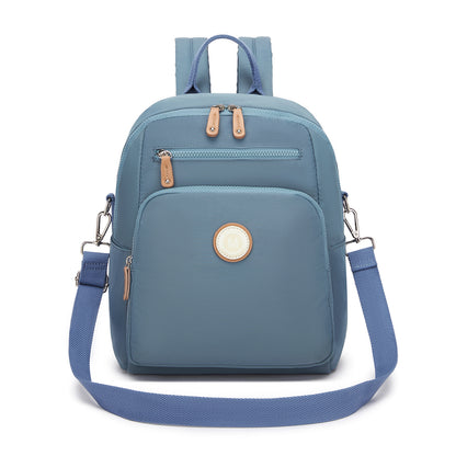 Miss Lulu Women's Backpack, Water-Resistant Nylon Convertible Shoulder and