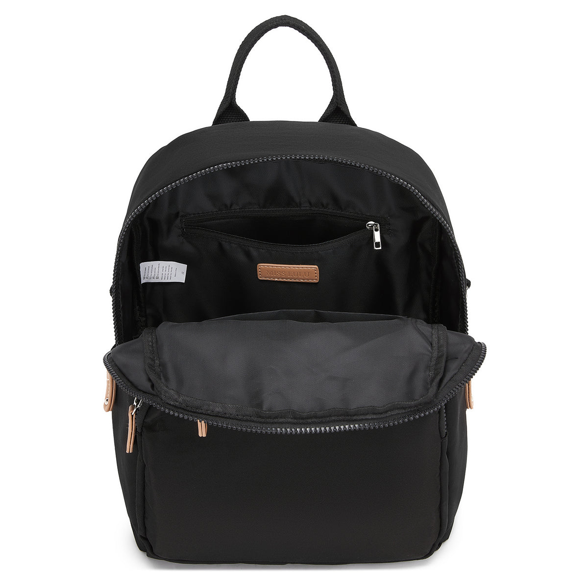 Miss Lulu Women's Backpack, Water-Resistant Nylon Convertible Shoulder and