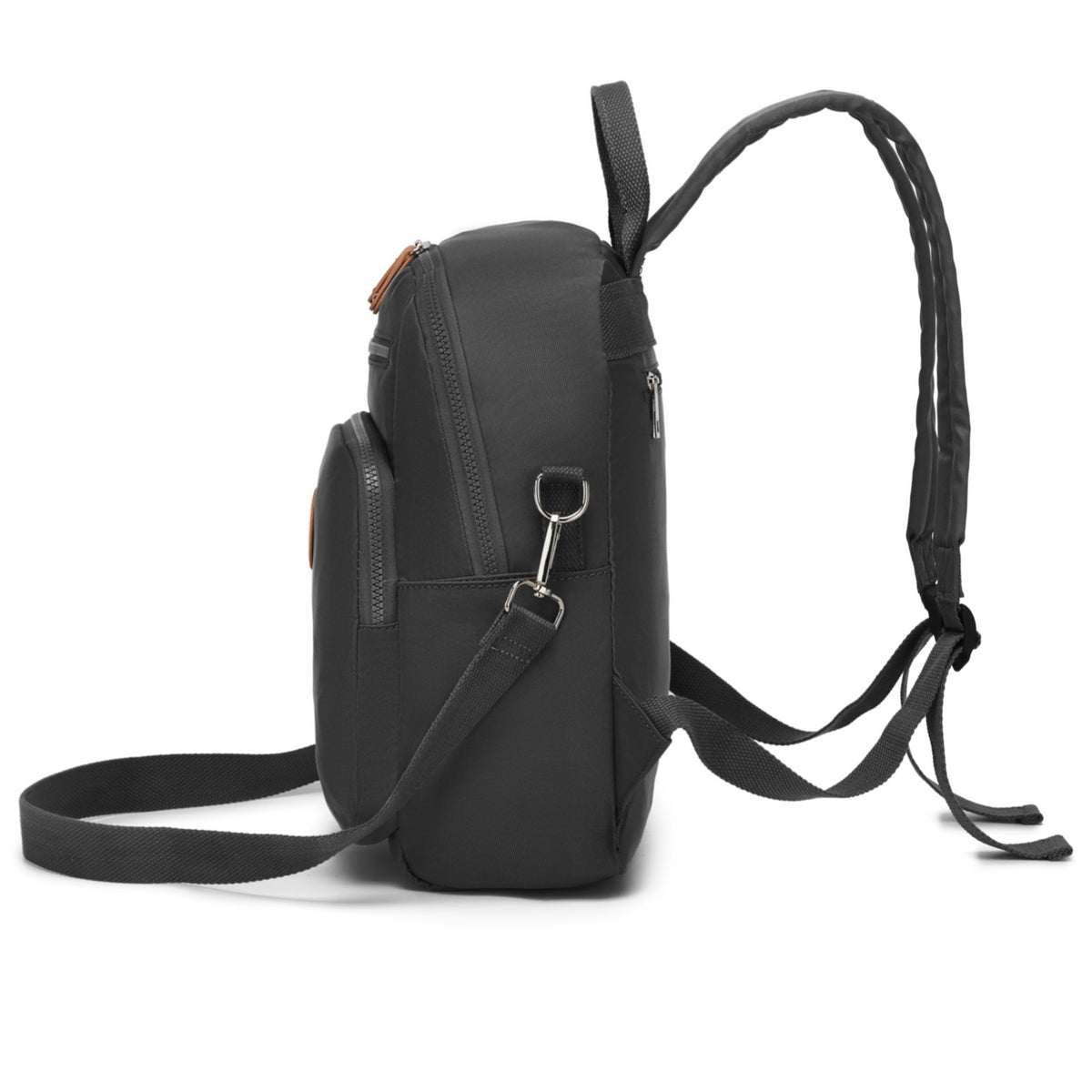Miss Lulu Women's Backpack, Water-Resistant Nylon Convertible Shoulder and