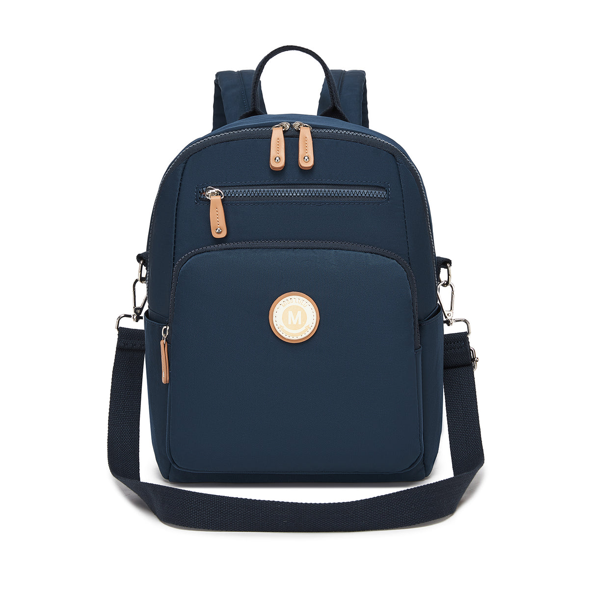 Miss Lulu Women's Backpack, Water-Resistant Nylon Convertible Shoulder and