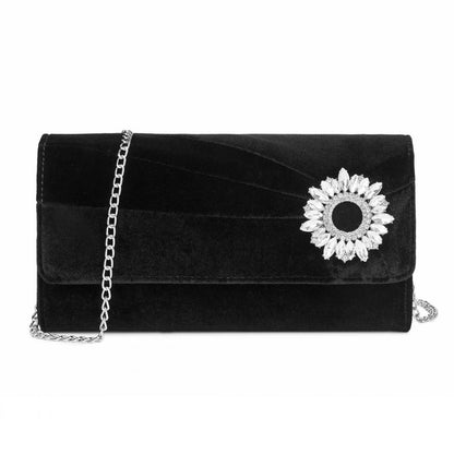 Miss Lulu Elegant Velvet Evening Clutch