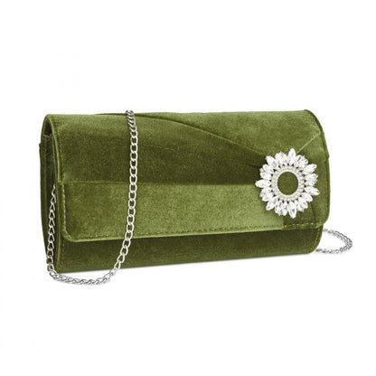 Miss Lulu Elegant Velvet Evening Clutch