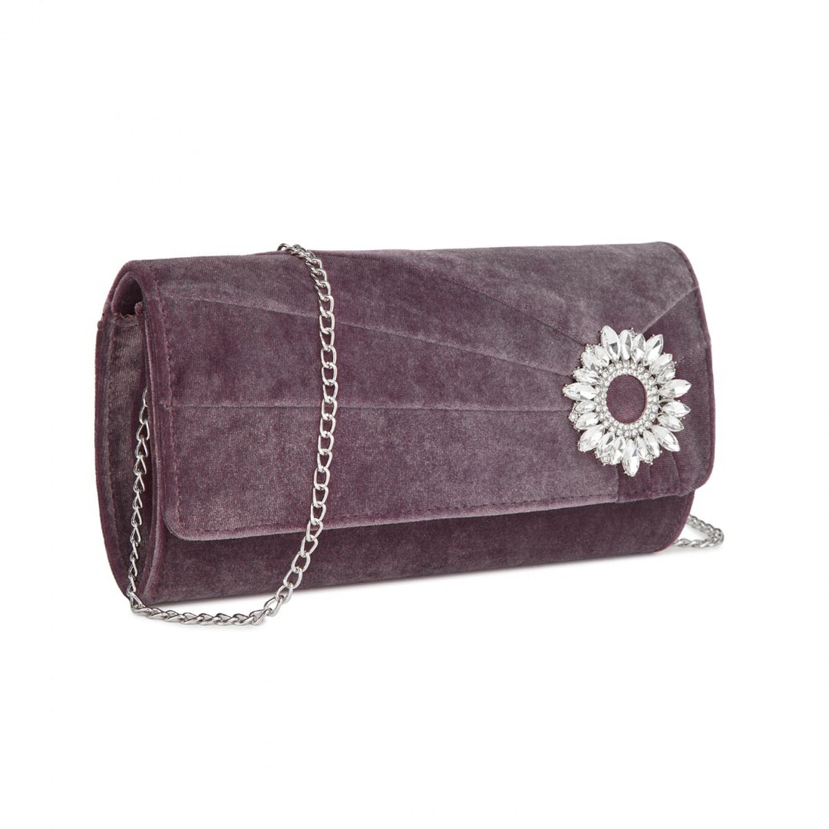 Miss Lulu Elegant Velvet Evening Clutch