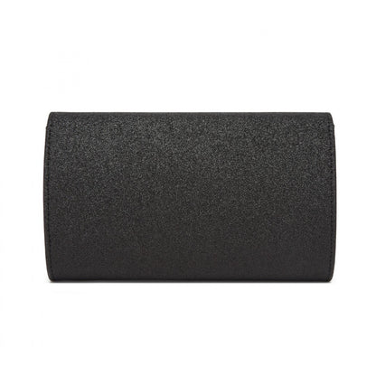 Miss Lulu Women's Glitter Envelope Clutch