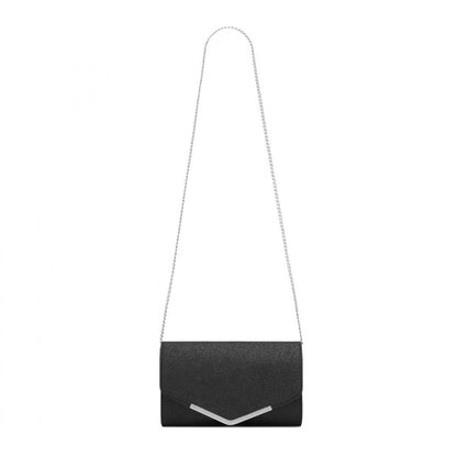 Miss Lulu Women's Glitter Envelope Clutch