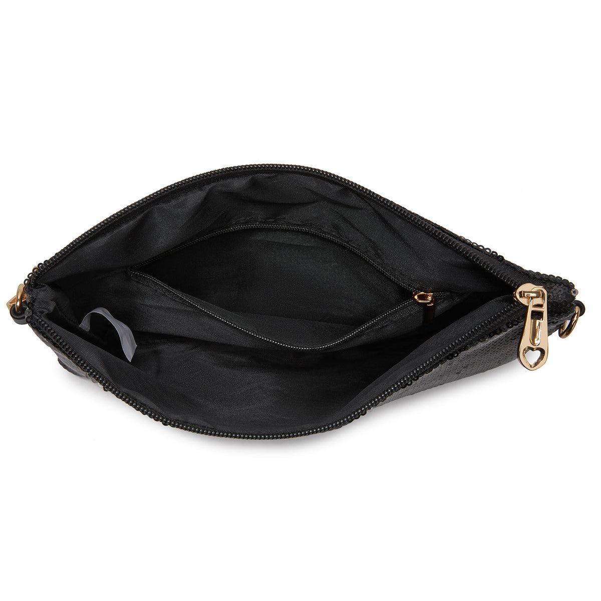Kono Glam Sparkle Sequin Evening Clutch-Sleek, Shimmering Wristlet & Crossbody