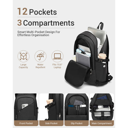 Kono Business Laptop Backpack with USB Charging Port