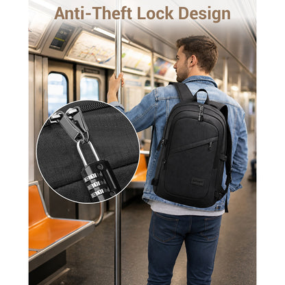 Kono Business Laptop Backpack with USB Charging Port