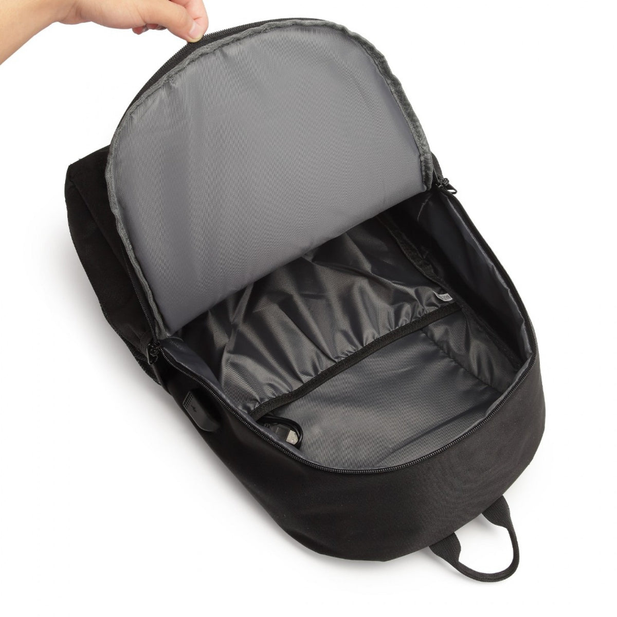 Kono Glow In The Dark Waterproof USB Charging Backpack With Pencil Case