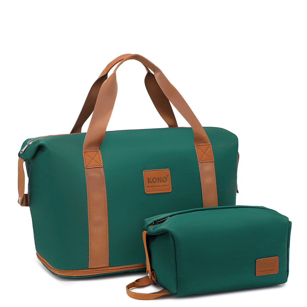 Kono Two Pieces Expandable Durable Waterproof Travel Duffel Bag