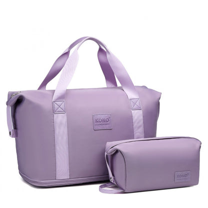Kono Two Pieces Expandable Durable Waterproof Travel Duffel Bag
