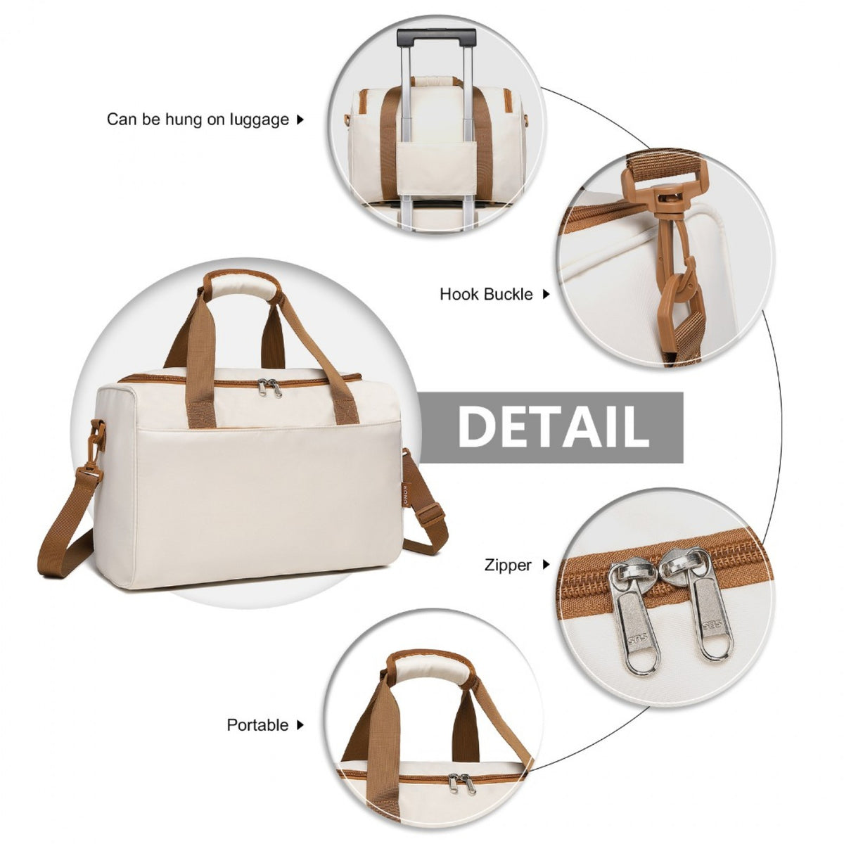Kono Spacious Travel Storage Bag Handbag