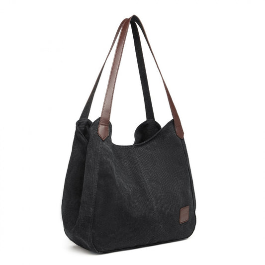 Kono Canvas Shoulder Tote Bag