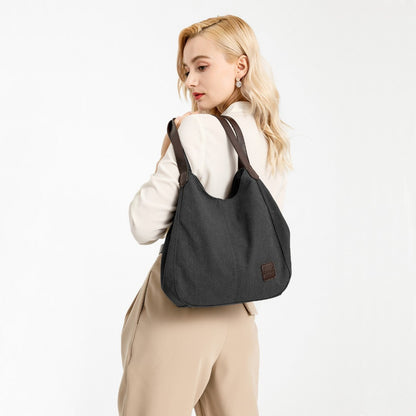 Kono Canvas Shoulder Tote Bag