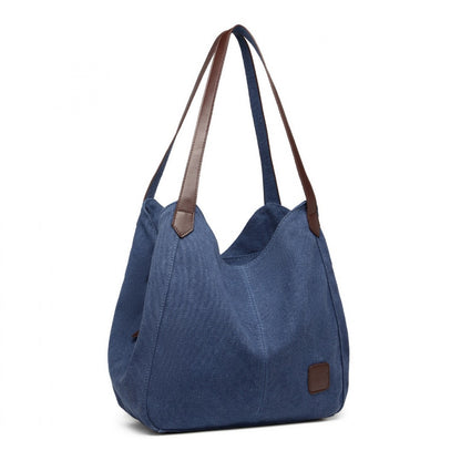 Kono Canvas Shoulder Tote Bag