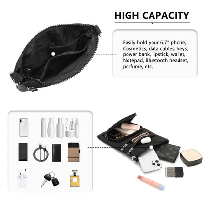 Kono Casual Multi Pocket RFID Blocking Cross body Bag