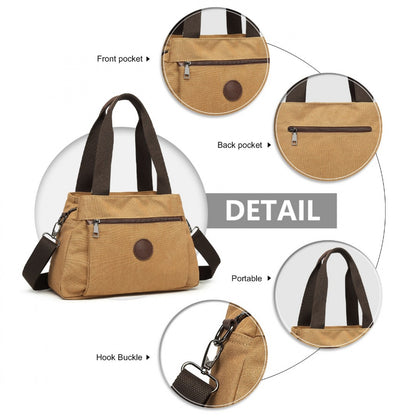 Kono Canvas Multi-Functional Cross Body Bag