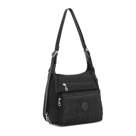 Miss Lulu Kono Three Way Multipurpose Casual Shoulder Bag With Double Zippers