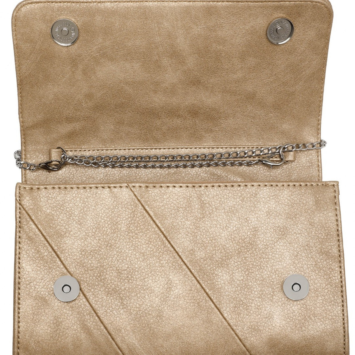 Miss Lulu Stylish Twill Clutch Leather Chain Evening Bag