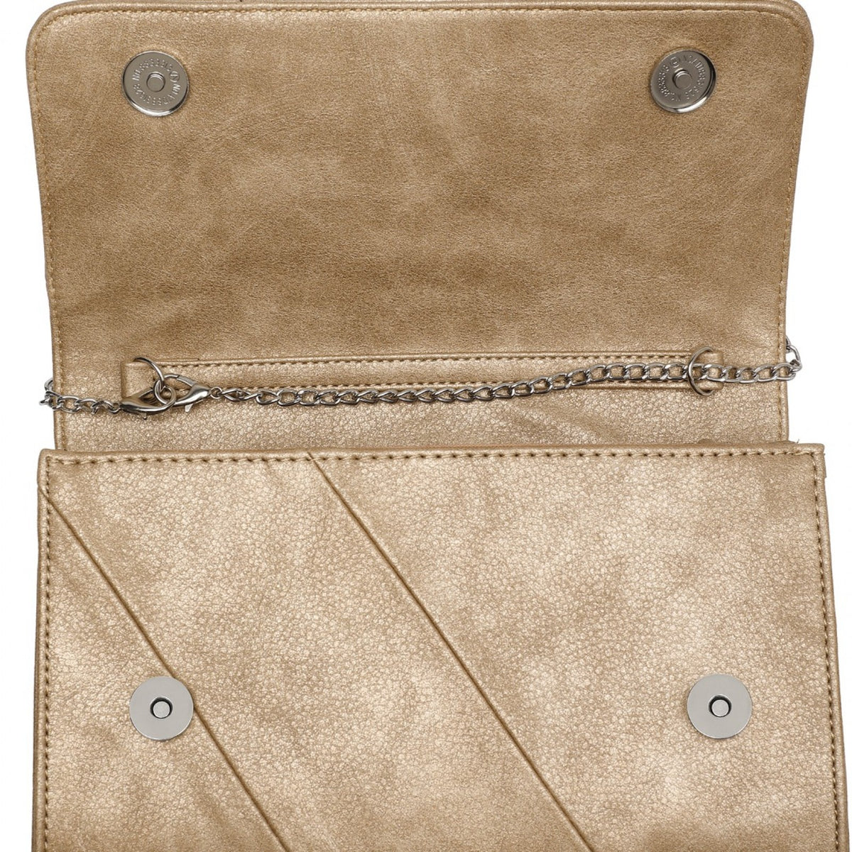 Miss Lulu Stylish Twill Clutch Leather Chain Evening Bag