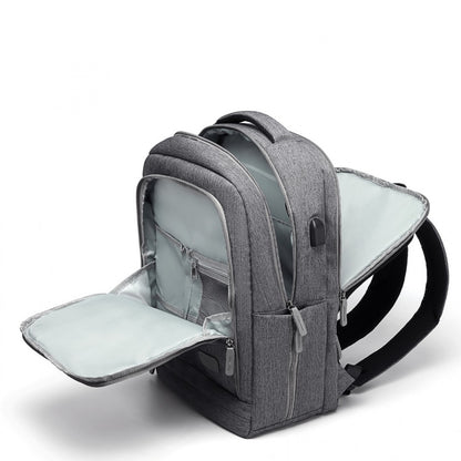 Kono Multi-Compartment Backpack with USB Port