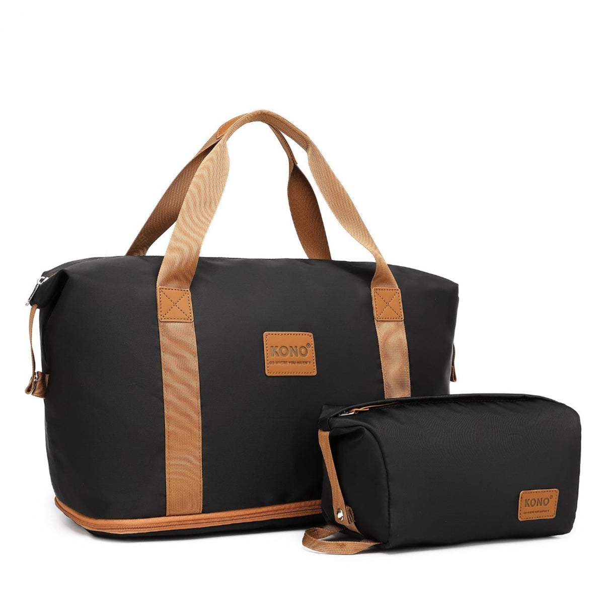 Kono Two Pieces Expandable Durable Waterproof Travel Duffel Bag