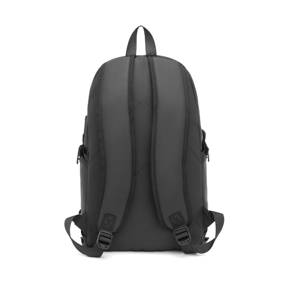 Kono PVC Coated Water-Resistant Tech Backpack With USB Charging Port