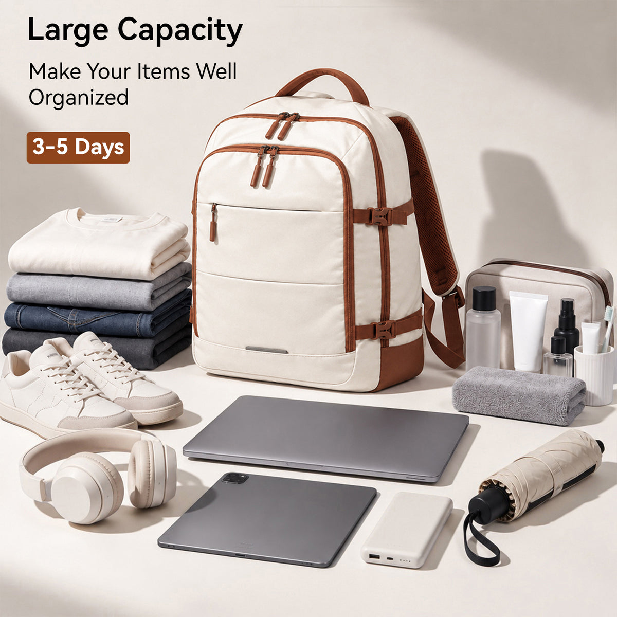 Kono Premium Carry-On Travel Backpack