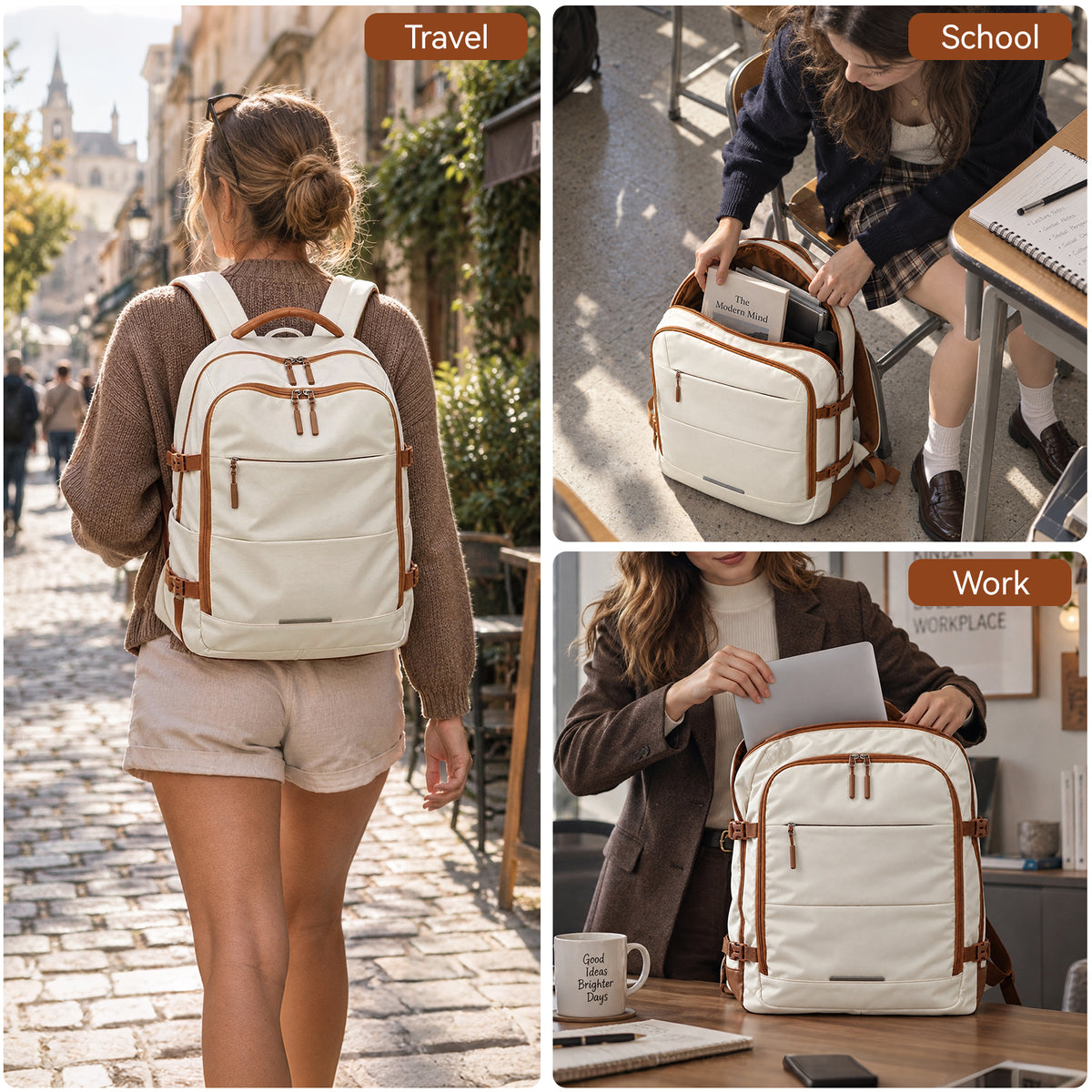 Kono Premium Carry-On Travel Backpack
