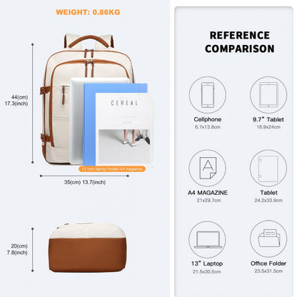 Kono Premium Carry-On Travel Backpack
