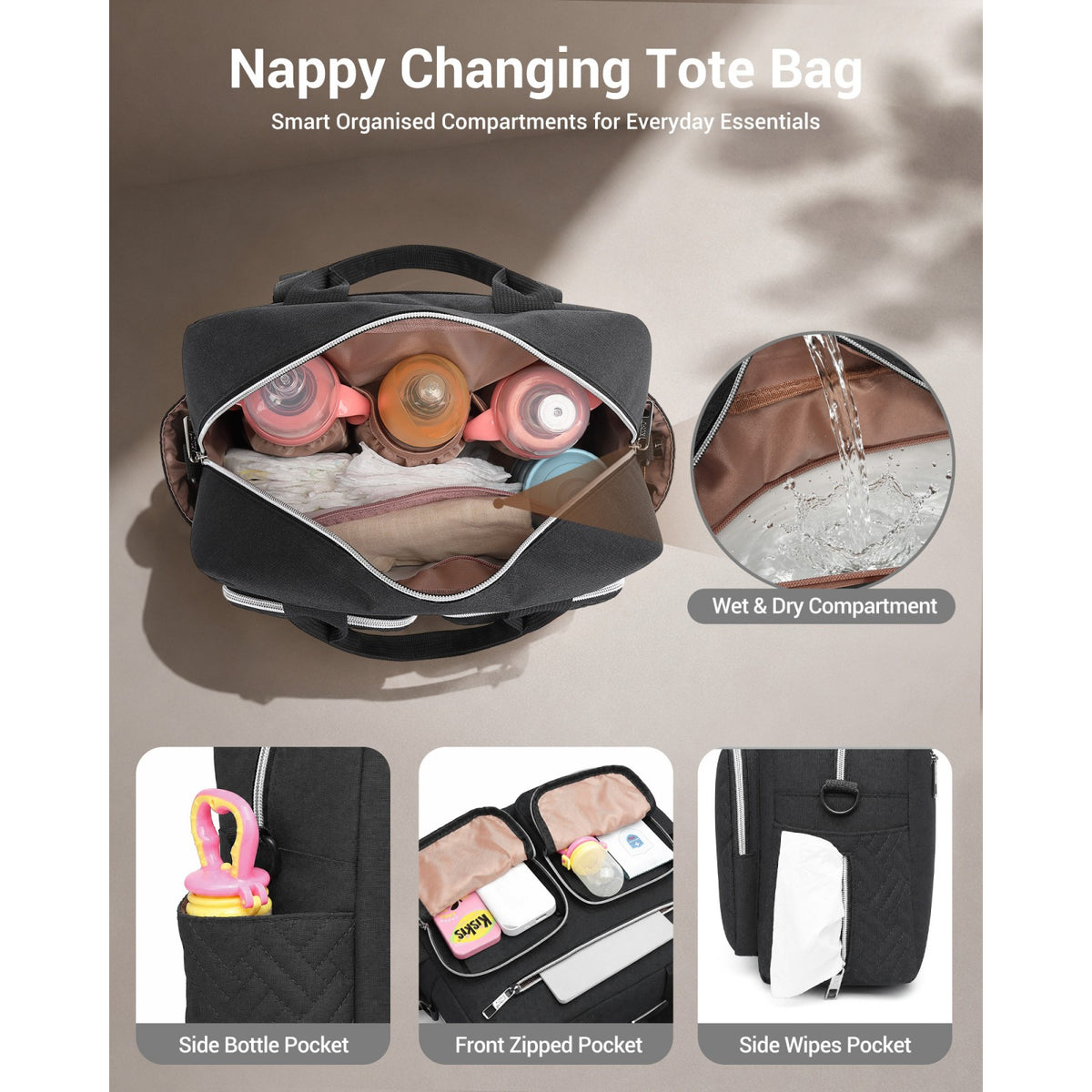 Kono Durable And Functional Changing Tote Bag