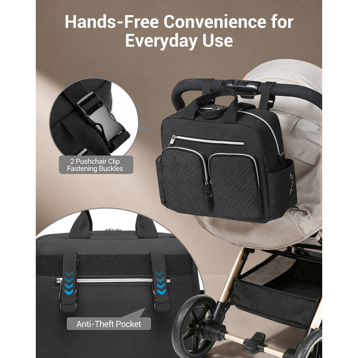 Kono Durable And Functional Changing Tote Bag