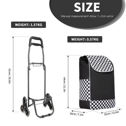 Kono 6 Wheel Push Shopping Trolley