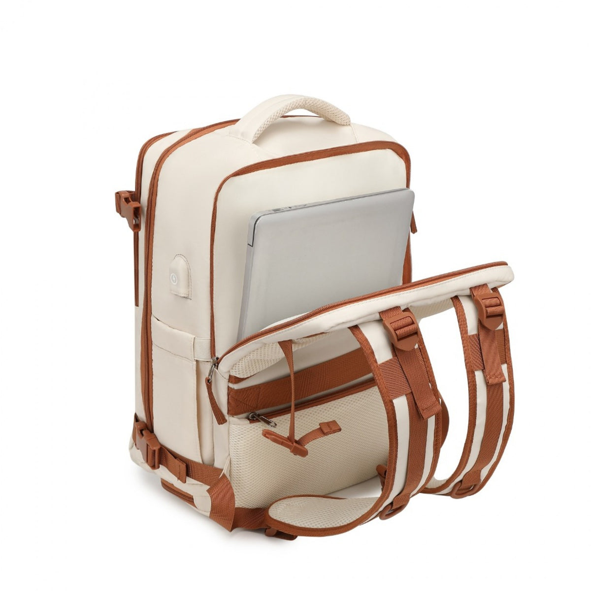 Kono Multi-Functional Breathable Travel Backpack With USB Charging Port And