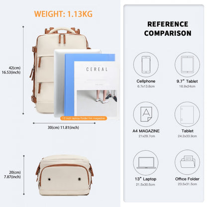 Kono Multi-Functional Breathable Travel Backpack With USB Charging Port And
