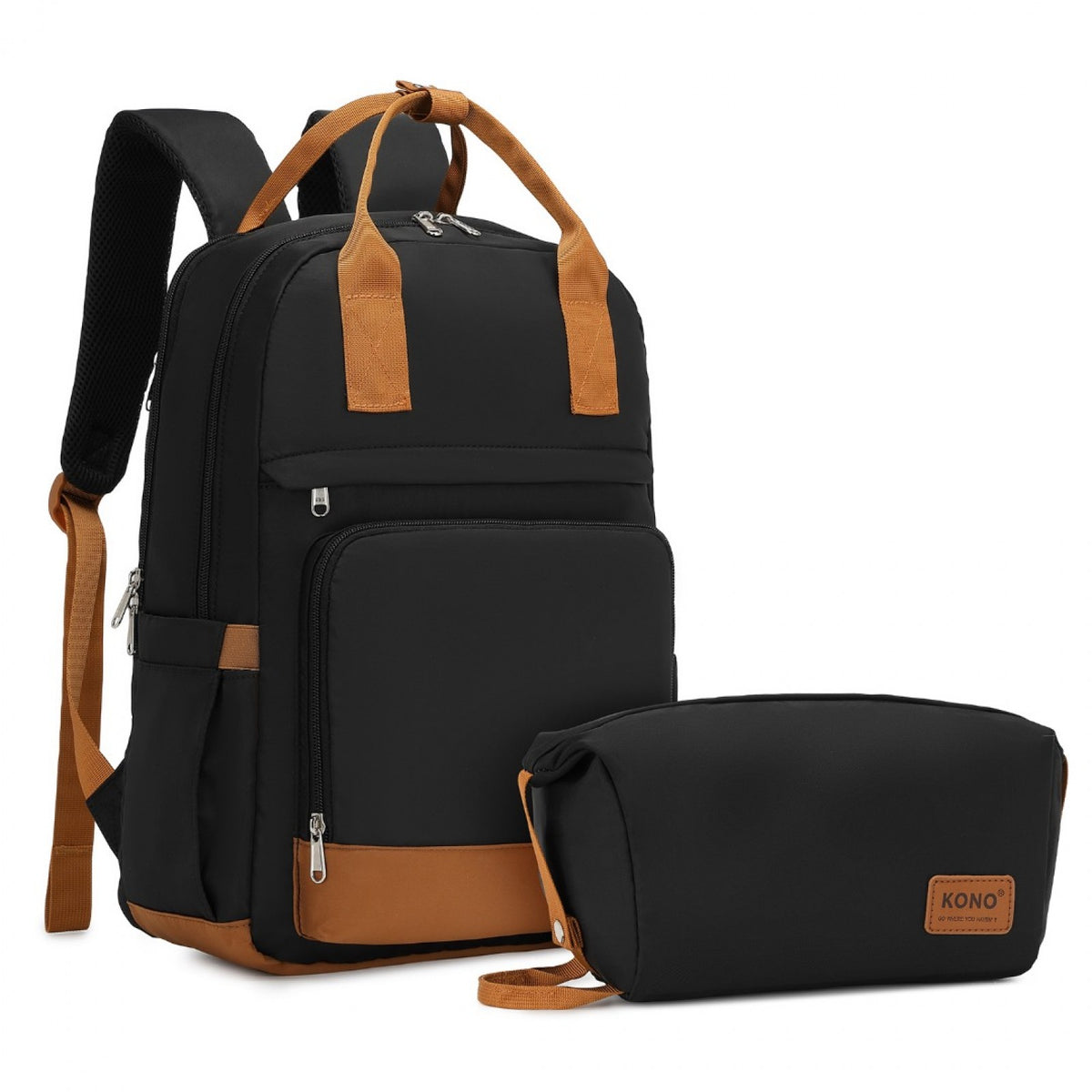 Kono Multi-Compartment Laptop Backpack