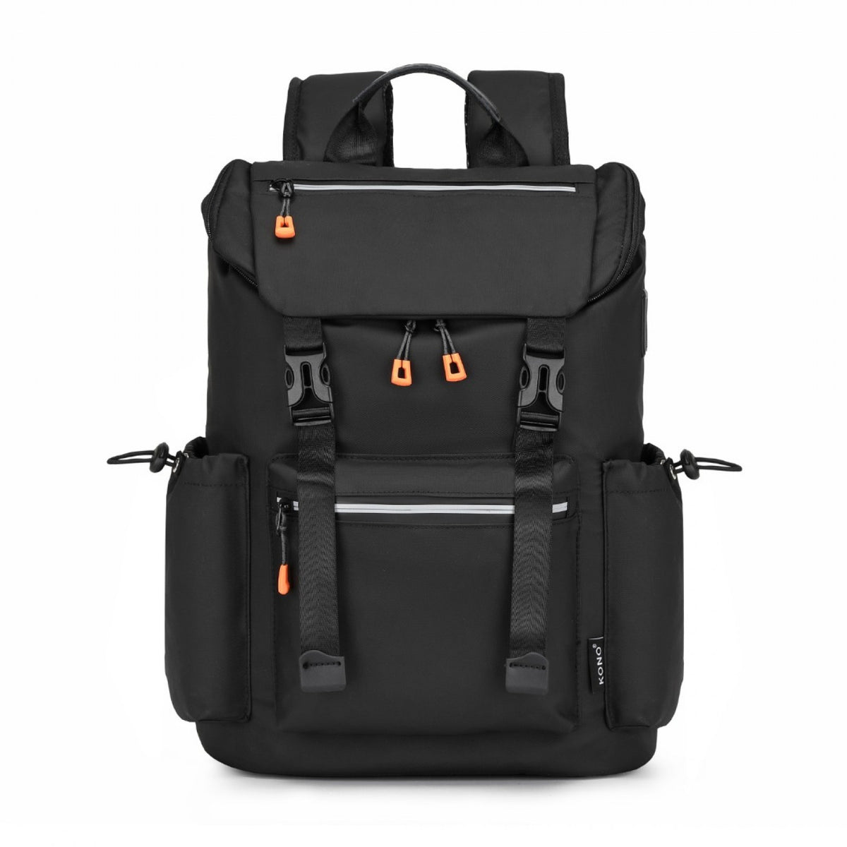 Kono Advanced Leisure Backpack with Reflective Safety Features USB Charging and
