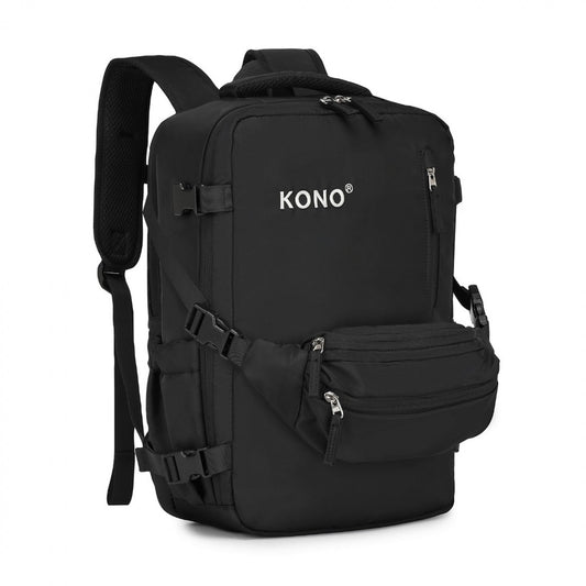 Kono Ultimate Traveler's Backpack with Detachable Waist Pack and Integrated