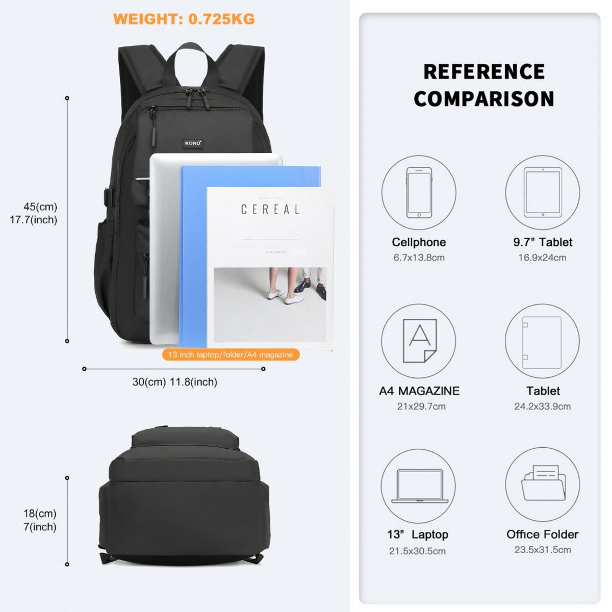 Kono PVC Coated Urban Water-Resistant Backpack