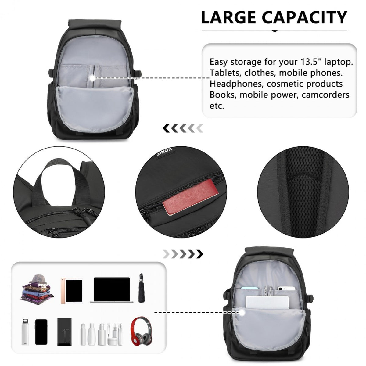 Kono PVC Coated Urban Water-Resistant Backpack